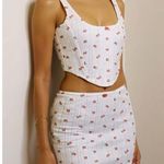 With Jean WITH JÉAN Cindy Corset, Red Pointelle, Small Photo 1