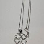 Freida Rothman Sterling Silver Four Leaf Clover Pendant Necklace Photo 2