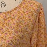 W5 floral stretch peplum top relaxed fit M Photo 1