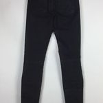 7 For All Mankind  7FAM Wax Coated Moto Jeans Button Up Ankle Size 25 Photo 9