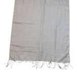 Rsvp  Sparkly Cream Scarf with Fringe Winter Holiday Gold Sparkles Photo 4