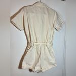 Line and Dot Roi Cream Denim Romper Photo 3