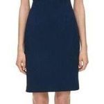 Rebecca Taylor Sleeveless Navy Shift Dress With Lace Insert Size 4. NEW Photo 0