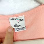 XCVI Top Women's Small Crochet Embroidered Cotton Half Sleeve V-Neck Coral Photo 5