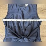 barney's new york Blue Barney's Cocktail or Semi-Formal‎ Cotton and Silk Sleeveless Dress size 8 Photo 4