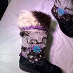 Tecnica White Faux Fur Winter Boots Black Size 7.5 Photo 5