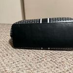 Tory Burch Gemini Link Canvas Tote Navy Black Striped Chain Print Large Bag Photo 9