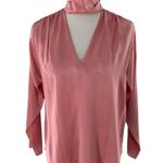 Vintage Karie Patterson SANSASAPPELLE Pink Hand Painted Silk Top/Skirt Medium Photo 6