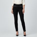 Halston Heritage Black Ponte Knit Tuxedo Ankle Zip Pants - Size 6 Photo 9