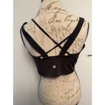 Lululemon Black Strappy Longline Sports Bra Yoga Workout Athletic Women Photo 1
