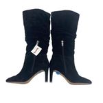 Vince Camuto Womens Suede VP-Larink Heeled Tall Boots Black Size 6.5 NWT Photo 5