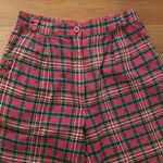 Lacoste Izod Vintage Red Tartan Plaid Shorts Womens Size 6 Preppy High Rise Photo 9
