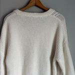 STAUD Blake Oversized Cardigan in Ivory Small Photo 9