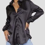 Pretty Little Thing  Satin Black Shirt Photo 0