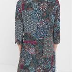 Desigual NWT Blue Maritsa Boho Mandalas Dress Size Medium Photo 1