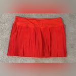 Lululemon  Pleat to Street Mid-Rise Skirt Tennis Golf Hot Heat Red Size 8 NWOT Photo 5