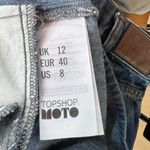 Topshop  Moto Denim Blue Dress With Zipper Size 8 Photo 3