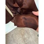 R & M Richards Brown Floral Velvet Button Front Tunic Top & Pants Set Women's 8P Photo 4