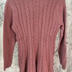 cupio  Sweater Mauve/dusty pink Size XL Cable KNit Photo 2