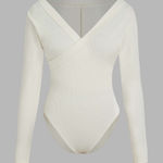 Cider V-NECK SOLID WRAP BODYSUIT‎ Photo 0