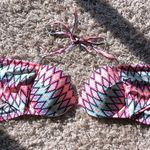 Victoria's Secret Victoria’s secret bikini top the wrap halter top Aztec print size 34DD swim wear Photo 6