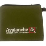 Avalanche Outdoor Supply Company Army Green logo mini bag zipper closure New OS Photo 0