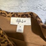 Style & Co . Brown cheetah Patterned Top Photo 4