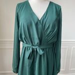 JJ's House Dark Green Chiffon Long Sleeve Formal Gown Dress Prom Bridesmaid 10 Photo 0