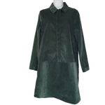 COS Corduroy Shirt Dress Womens 6 Green A Line Preppy Long Sleeve Academia Photo 8