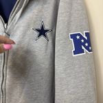 NFL‎ Branded Dallas Cowboys Ladies Reversible Hooded Navy/Gray Jacket Coat Sz 2X Blue Photo 8