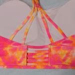 Wildfox  Sweat Sports Bra in Pink and Orange Tie Dye – Size M – NWT Photo 4