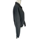 Sporty & Rich Sport Quarter Zip Sweater in Faded Black & Cream Small New Womens Photo 6