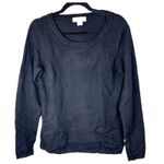 Peck & Peck  2 Ply 100% Cashmere Black Long Sleeve Sweater Women's Size Medium Photo 0