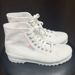 Superga Alpina Women or Men’s Classic White Canvas Sneakers, W 9 or M 7 1/2, NWT Photo 3