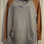 Maurice's   1X Gray and Brown Cowl Neck Sweatshirt Photo 4