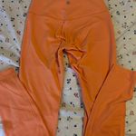 Lululemon Neon Coral Leggings Photo 0