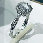 Giani Bernini NEW TWIST HALO RING CZ & Sterling Silver Ladies Size 9 Boxed Photo 5