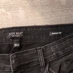 Judy Blue  Black Skinny Fit Distressed Buffalo Red Plaid Jeans Size 18W Photo 6