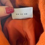 Akris Punto Womens Coat Size 10 Orange Wool Angora Peacoat Double Breasted Photo 4