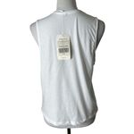 Fabletics White Floral Logo Muscle Tank Top Size XS Athletic Tee Sleeveless NEW Photo 2