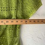 Crystal Kobe Women's Size Large Y2k Green Cotton Crochet Tie Top Cottage Photo 6