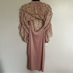 Ophelia Roe Women’s Long Sleeve Lace Overlay Floral Print Dress Size 3XL Pink Photo 7