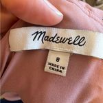 Madewell Blush Pink Crushed Velvet Wide Leg Jumpsuit Womens 8 Casual Sleeveless Photo 4