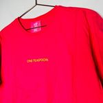 Pink Glo One Teaspoon Logo Organic Unisex Tee Shirt NWT Size XS Photo 4