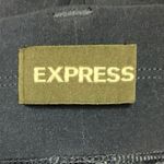 EXPRESS  Blue Mid Rise Stretchable Straight Leg Career Pleated Dress Pants Size M Photo 3