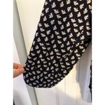 Fun2Fun Black Bird Print Button Down Shirt Long Sleeve Casual‎ Top 3XL Photo 4