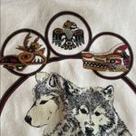 Jerzees vintage Wolf Graphic Sweatshirt Ely Mn conservation medium made in USA Photo 7