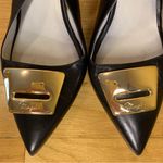 Bruno Magli Amelia Slingback Black Leather Pumps Photo 3