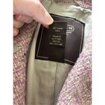 Coach  SIGNATURE Pink Boucle Wool Mohair Coat Women’s Size 10 Photo 3
