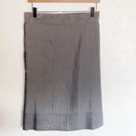 MikaRose  Gray Pleated NWT A Line Career Skirt Photo 3